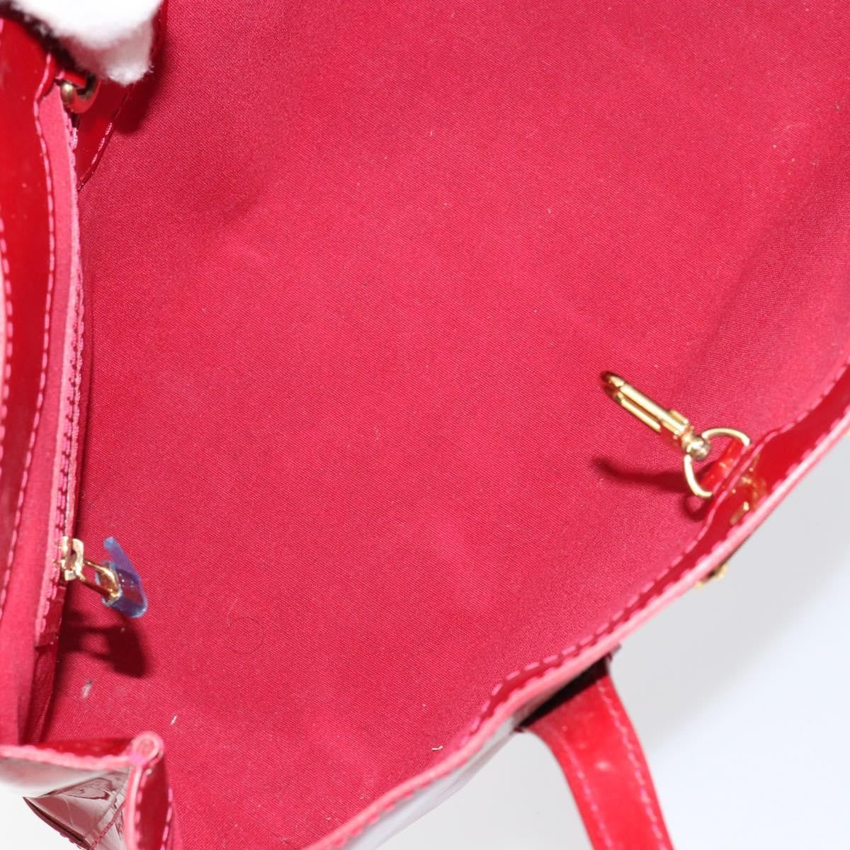Louis Vuitton Wilshire Handbag Monogram Vernis Red Patent_Leather Handbag (Pre-Owned)