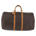 Louis Vuitton Keepall Bag Monogram Canvas Brown Canvas Travel Bag Bag (Pre-Owned)