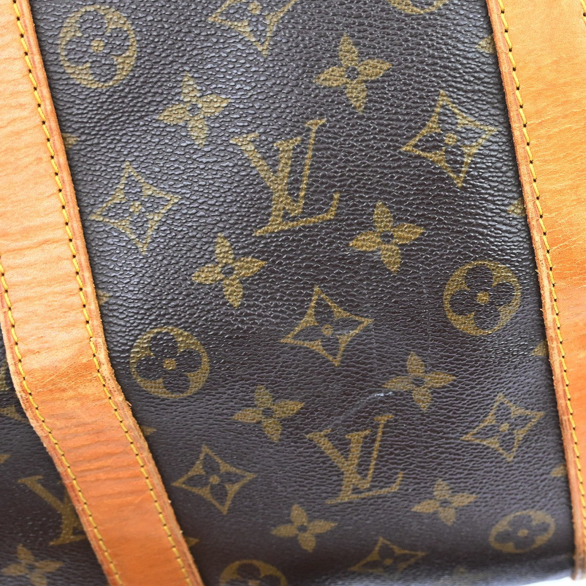 Louis Vuitton Keepall Bandouliere Bag Monogram Canvas Brown Canvas Travel Bag Bag (Pre-Owned)