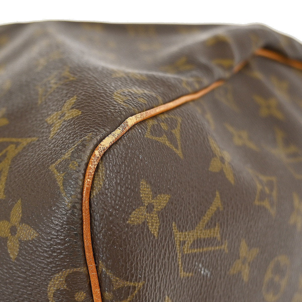 Louis Vuitton Keepall Bag Monogram Canvas Brown Canvas Travel Bag Bag (Pre-Owned)