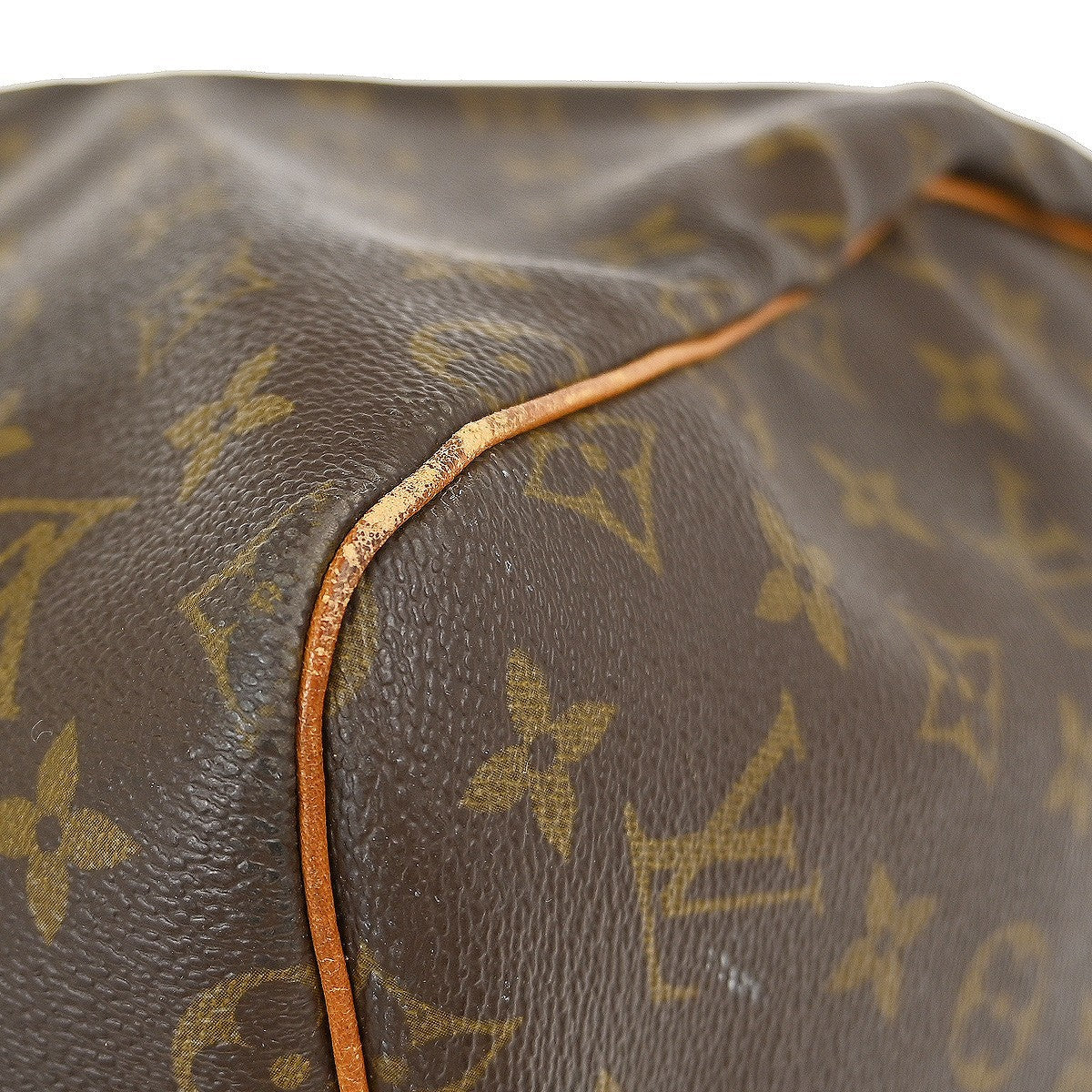 Louis Vuitton Keepall Bag Monogram Canvas Brown Canvas Travel Bag Bag (Pre-Owned)