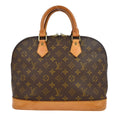 Louis Vuitton Alma Handbag Monogram Canvas Brown Canvas Handbag (Pre-Owned)