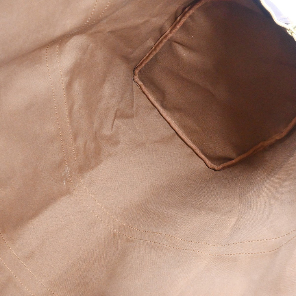 Louis Vuitton Keepall Bag Monogram Canvas Brown Canvas Travel Bag Bag (Pre-Owned)