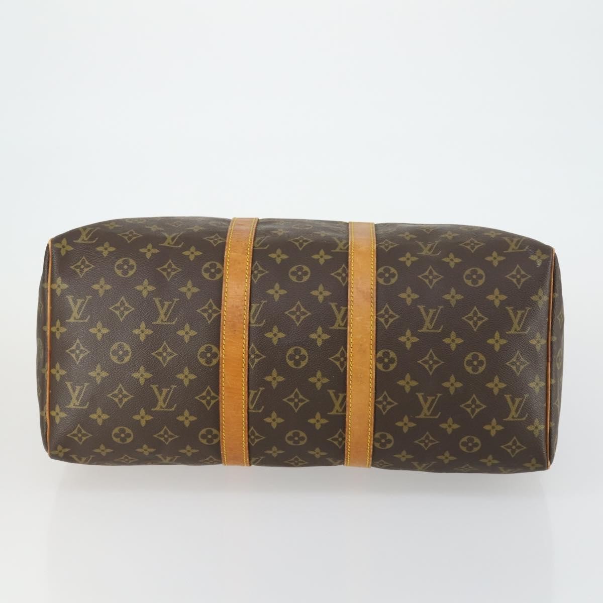 Louis Vuitton Keepall Bag Monogram Canvas Brown Canvas Travel Bag Bag (Pre-Owned)