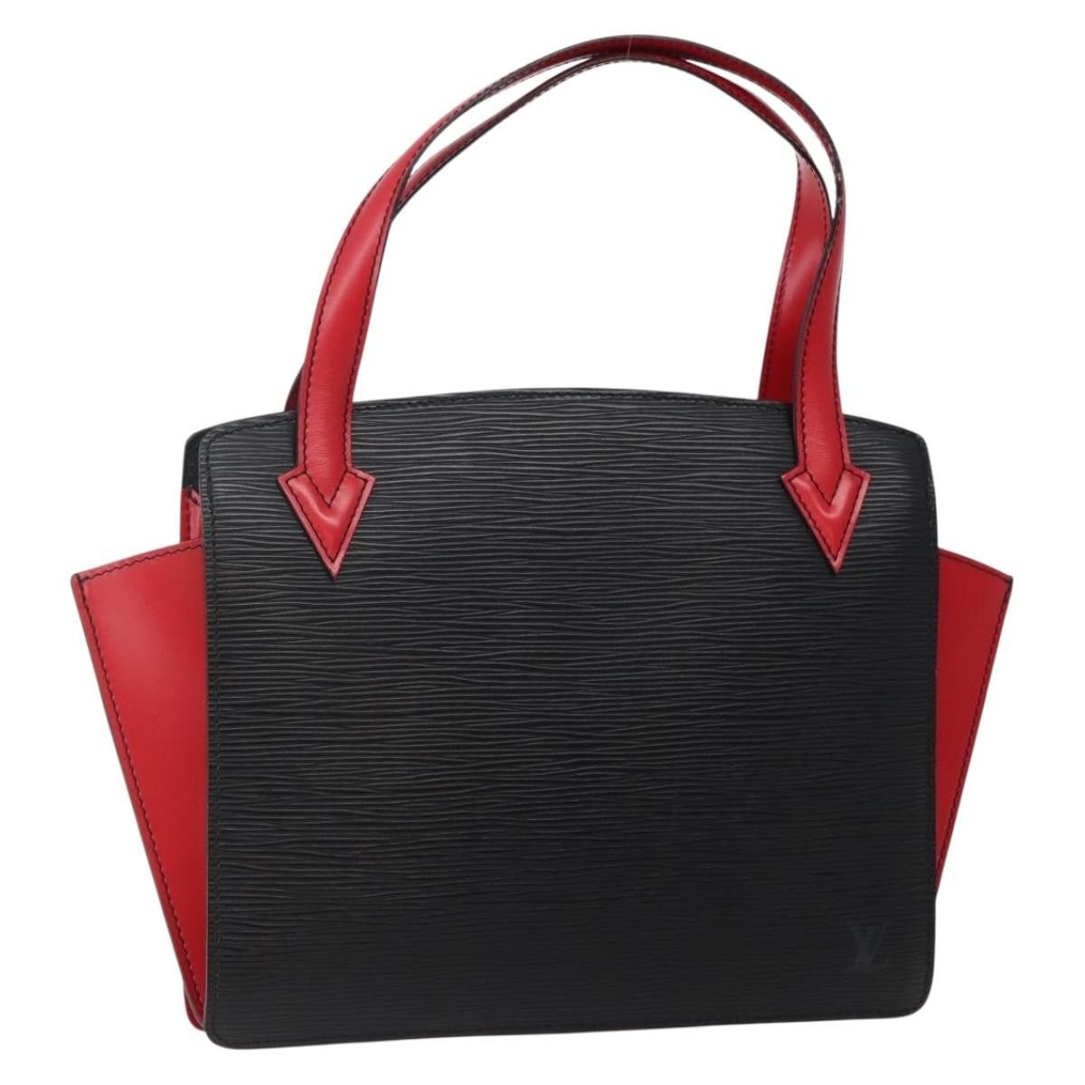 Louis Vuitton Varenne Handbag Epi Leather Black Leather Bag (Pre-Owned)