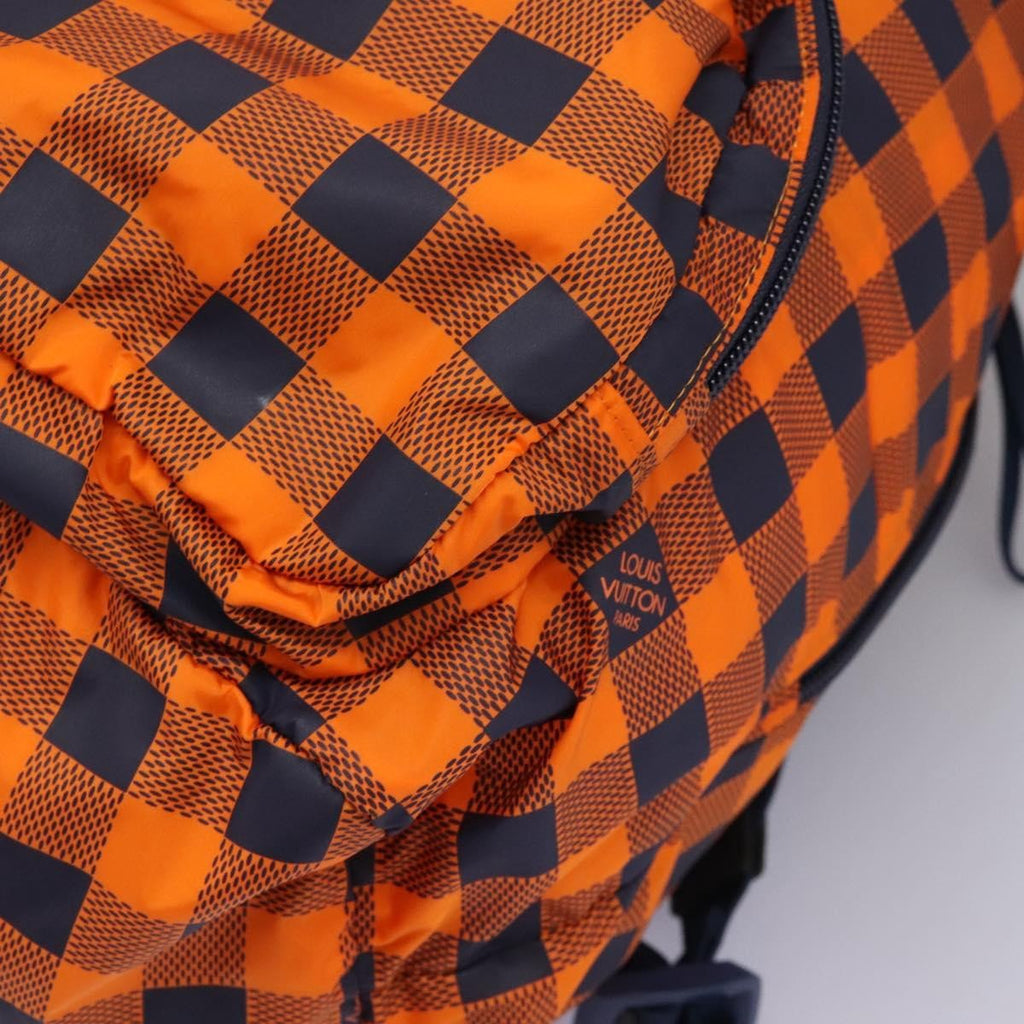 Louis Vuitton Aventure Backpack Damier Nylon Orange Nylon Backpack Bag (Pre-Owned)
