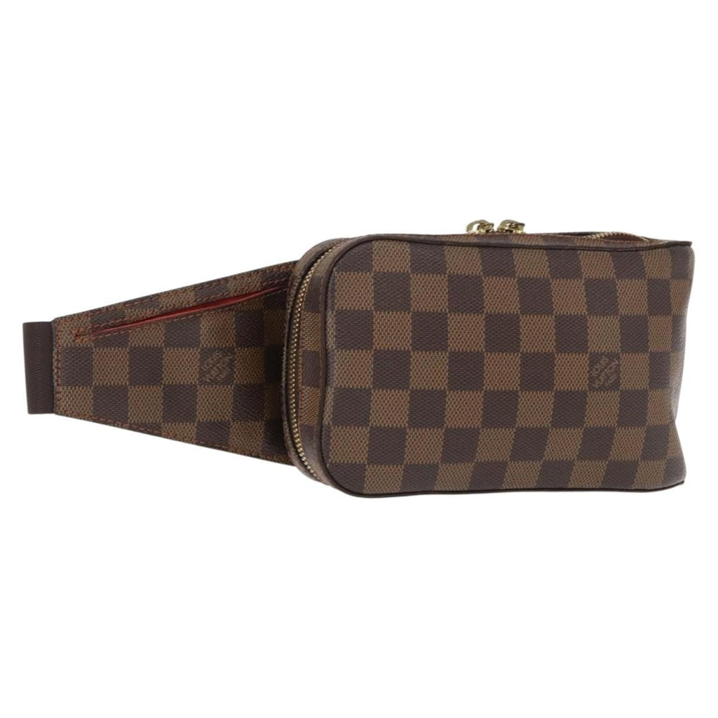 Louis Vuitton Geronimos Waist Bag Damier Brown Canvas Shoulder Bag Bag (Pre-Owned)