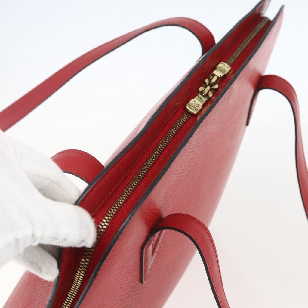 Louis Vuitton Lussac Handbag Epi Leather Red Leather Shoulder Bag Bag (Pre-Owned)