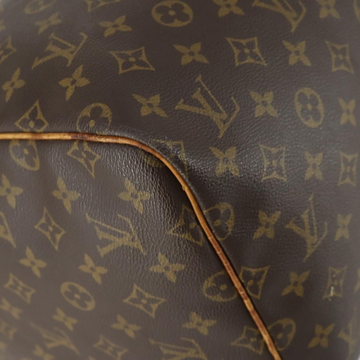 Louis Vuitton Keepall Bag Monogram Canvas Brown Canvas Travel Bag Bag (Pre-Owned)