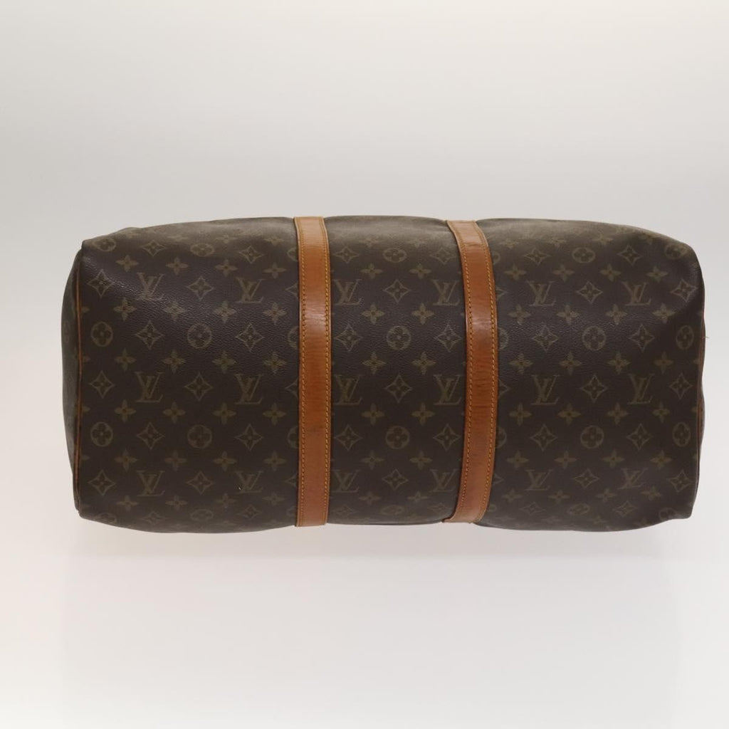 Louis Vuitton Keepall Bag Monogram Canvas Brown Canvas Travel Bag Bag (Pre-Owned)