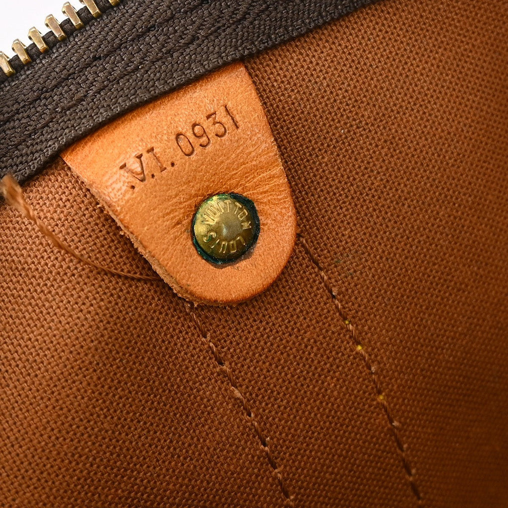Louis Vuitton Keepall Bandouliere Bag Monogram Canvas Brown Canvas Travel Bag Bag (Pre-Owned)