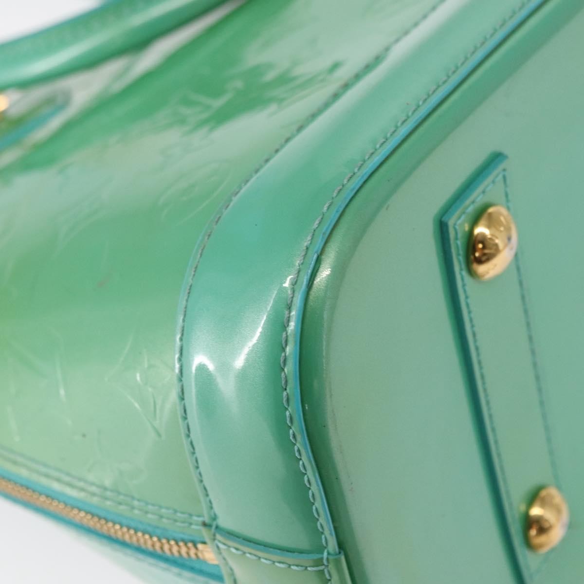 Louis Vuitton Alma Handbag Patent Leather Blue Patent_Leather Handbag (Pre-Owned)