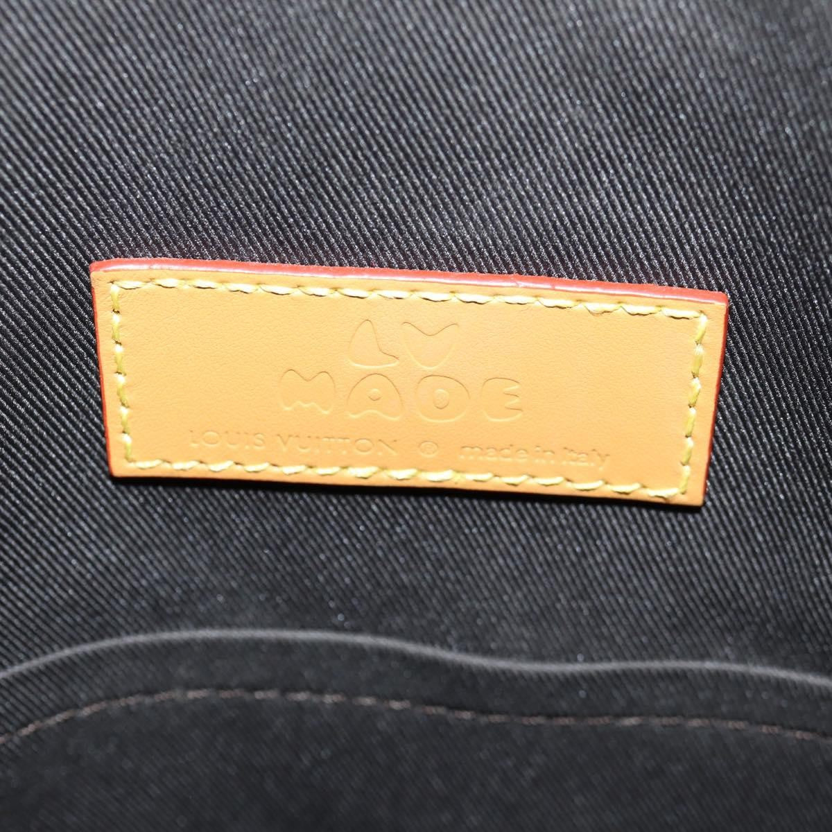 Louis Vuitton Nigo Randonnee Backpack Limited Edition Stripes Monogram Canvas Brown Canvas Shoulder Bag Bag (Pre-Owned)
