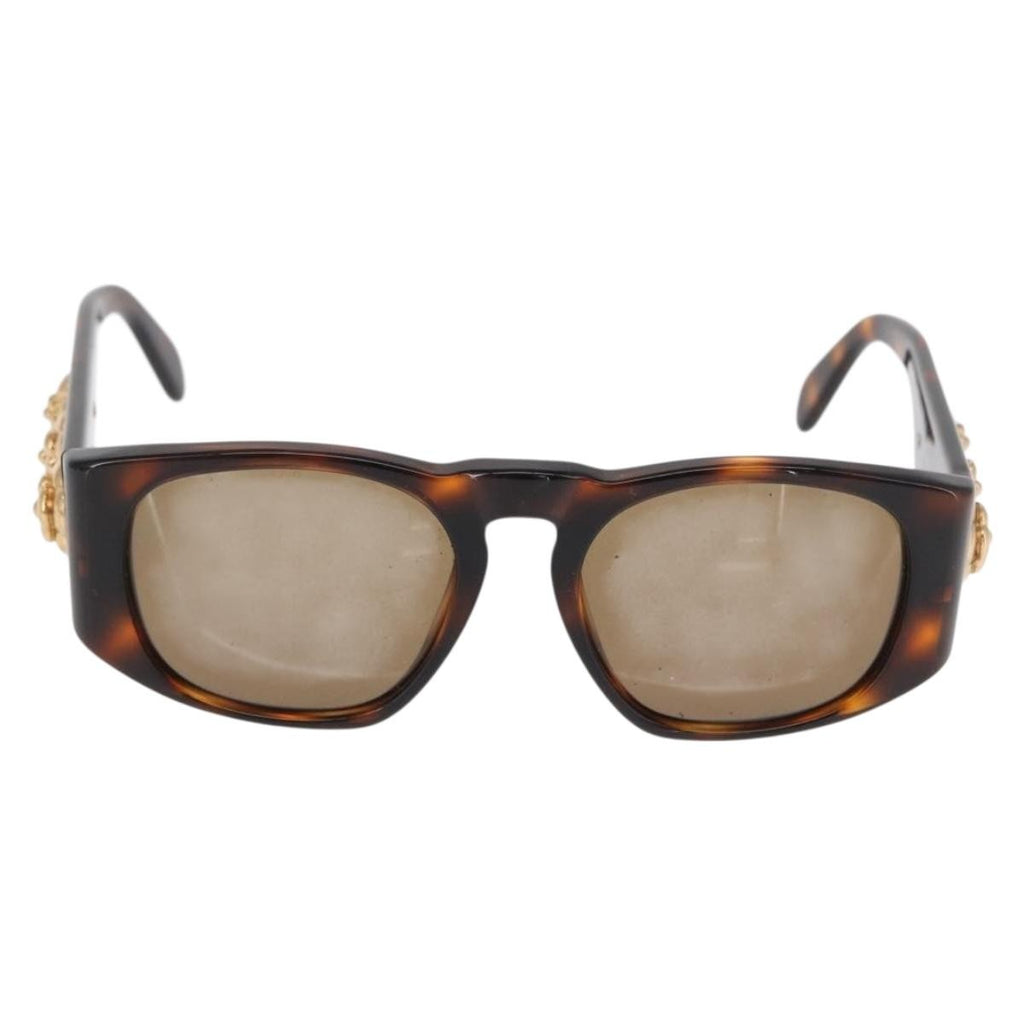 Chanel Camélia Sunglasses Plastic Brown Plastic Sunglasse Accessory (Pre-Owned)