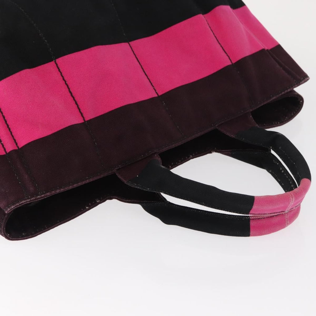 Prada Canapa Tote Canvas Pink Canvas Tote Bag Bag (Pre-Owned)
