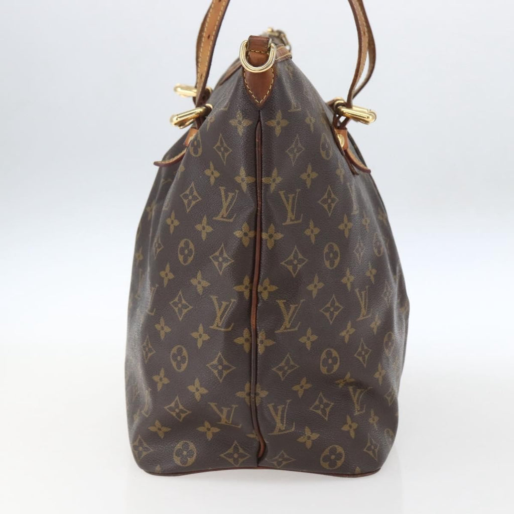 Louis Vuitton Palermo Handbag Monogram Canvas Brown Canvas Tote Bag Bag (Pre-Owned)