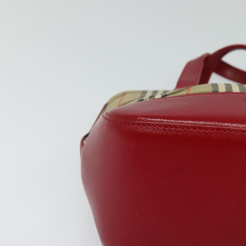 Burberry Nova Check Handbag Nova Check Canvas And Leather Beige Canvas Handbag (Pre-Owned)