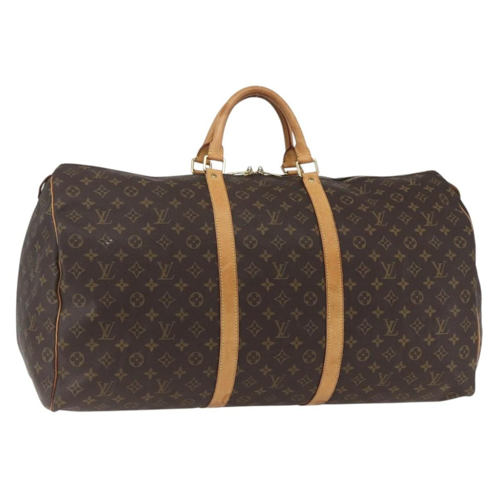 Louis Vuitton Keepall Bag Monogram Canvas Brown Canvas Travel Bag Bag (Pre-Owned)