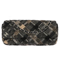Chanel Cc Tab Flap Shoulder Bag Tweed Black Tweed Shoulder Bag Bag (Pre-Owned)