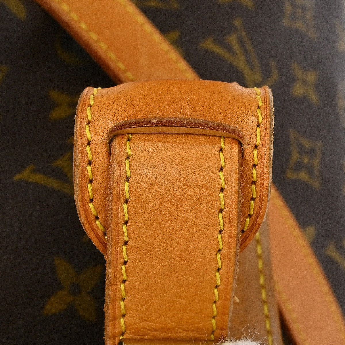 Louis Vuitton Saumur Handbag Monogram Canvas Brown Canvas Shoulder Bag Bag (Pre-Owned)