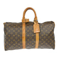 Louis Vuitton Keepall Bag Monogram Canvas Brown Canvas Travel Bag Bag (Pre-Owned)