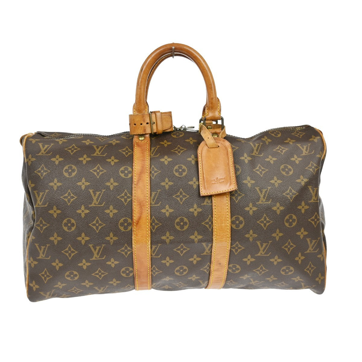 Louis Vuitton Keepall Bag Monogram Canvas Brown Canvas Travel Bag Bag (Pre-Owned)