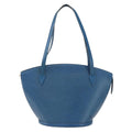 Louis Vuitton Saint Jacques Handbag Epi Leather Blue Leather Shoulder Bag Bag (Pre-Owned)