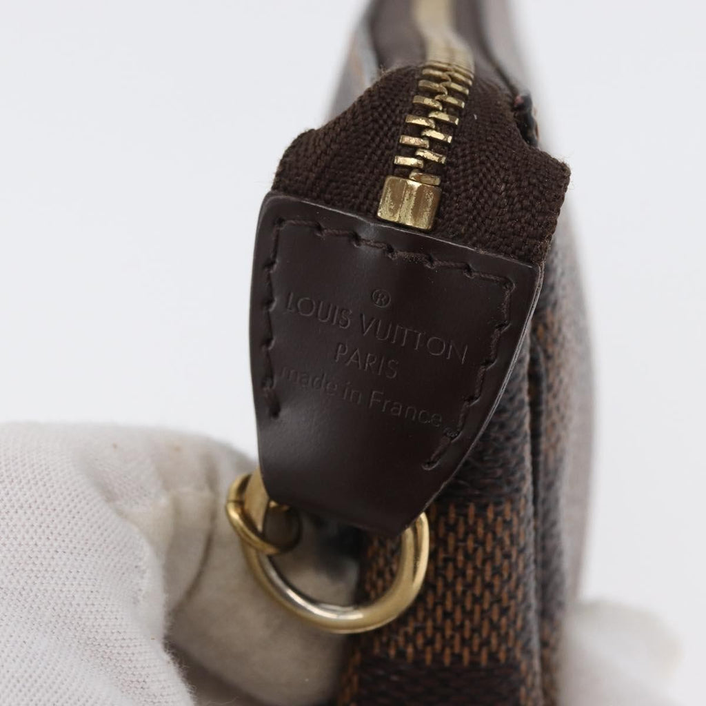 Louis Vuitton Pochette Accessoires Limited Edition Damier Brown Canvas Clutche & Pouche Bag (Pre-Owned)