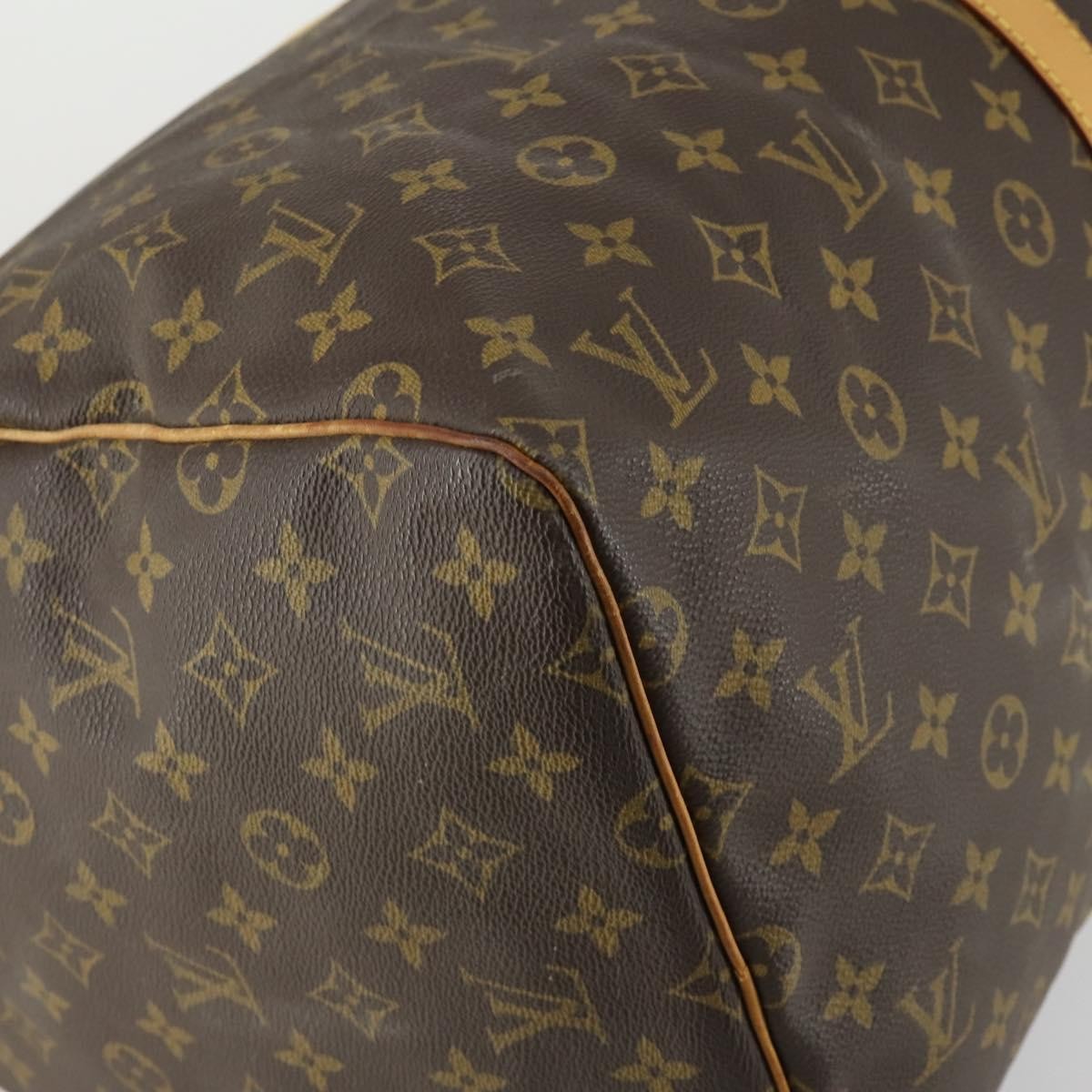Louis Vuitton Keepall Bag Monogram Canvas Brown Canvas Travel Bag Bag (Pre-Owned)