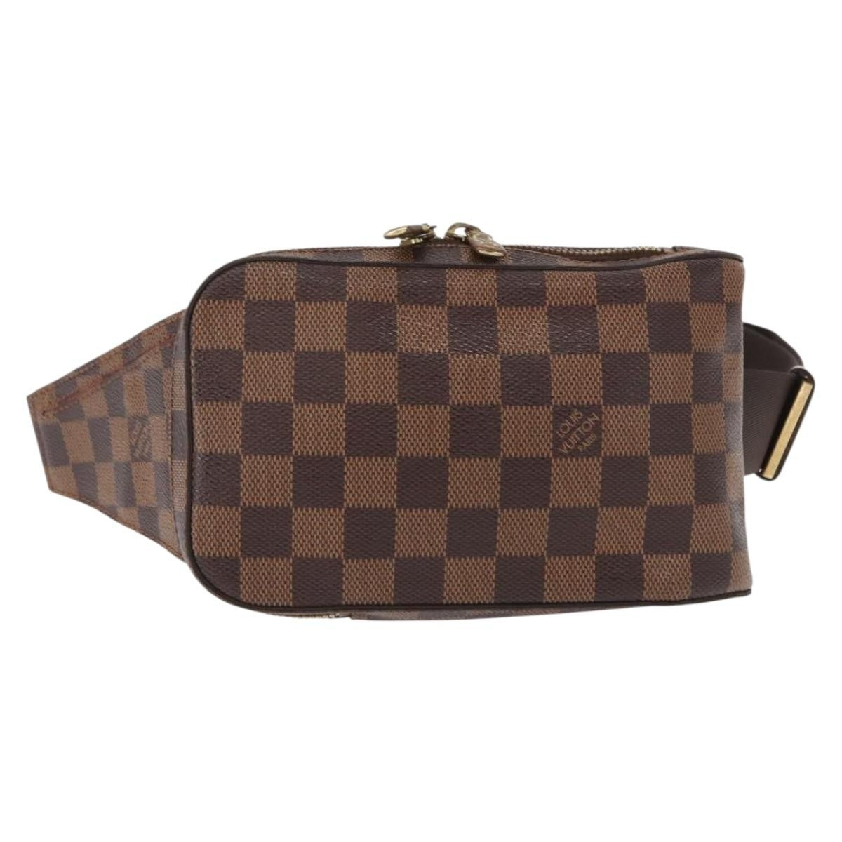 Louis Vuitton Geronimos Waist Bag Damier Brown Canvas Clutche & Pouche Bag (Pre-Owned)