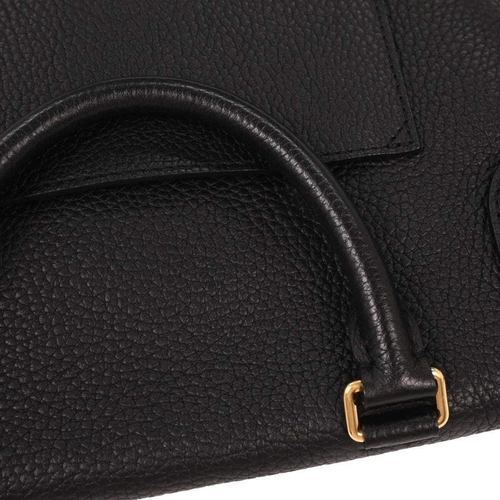 Louis Vuitton Volta Handbag Leather Black Leather Handbag (Pre-Owned)