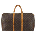 Louis Vuitton Keepall Bag Monogram Canvas Brown Canvas Travel Bag Bag (Pre-Owned)