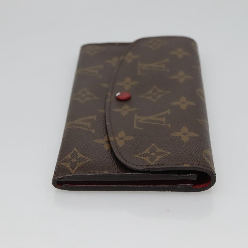 Louis Vuitton Emilie Wallet Monogram Canvas Red Canvas Wallets Accessory (Pre-Owned)