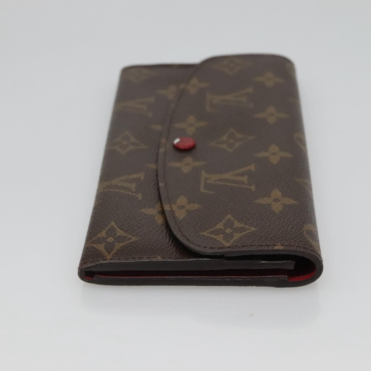 Louis Vuitton Emilie Wallet Monogram Canvas Red Canvas Wallets Accessory (Pre-Owned)