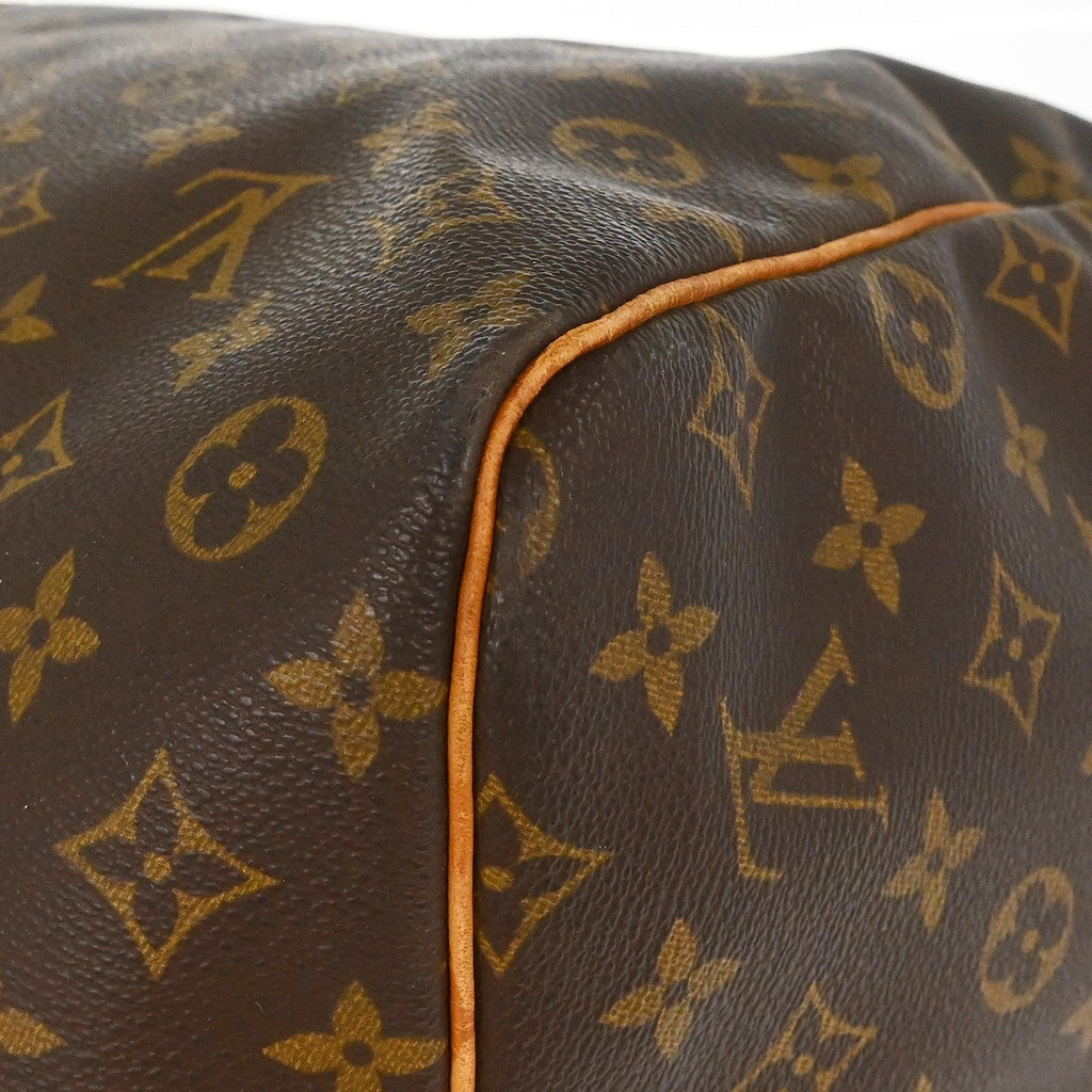 Louis Vuitton Keepall Bag Monogram Canvas Brown Canvas Travel Bag Bag (Pre-Owned)
