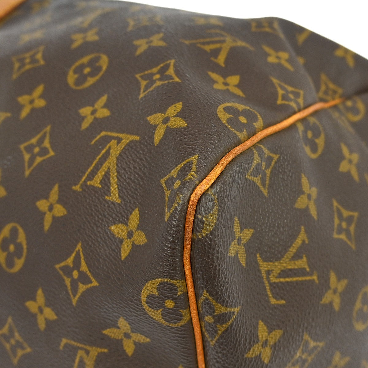 Louis Vuitton Keepall Bag Monogram Canvas Brown Canvas Travel Bag Bag (Pre-Owned)