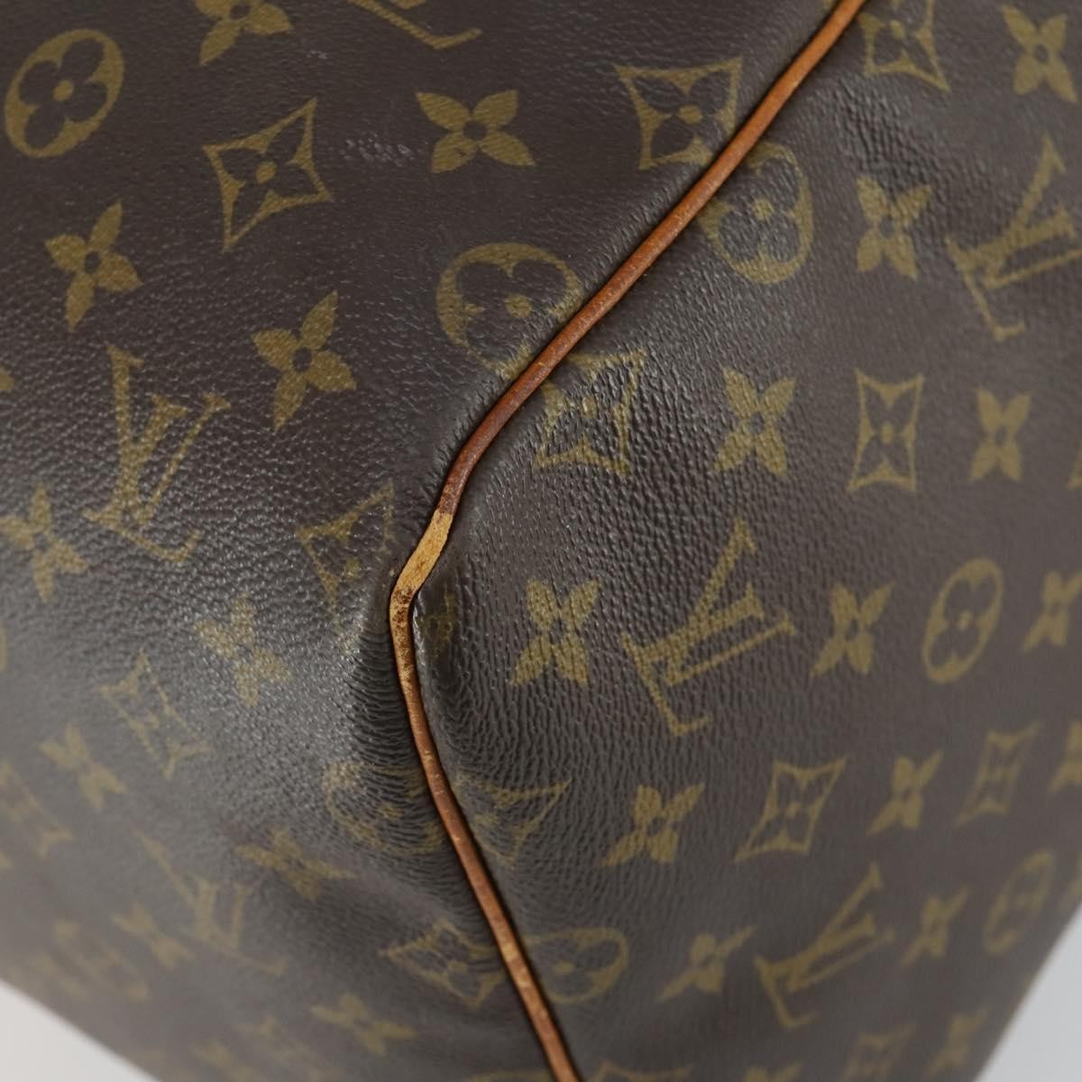 Louis Vuitton Keepall Bag Monogram Canvas Brown Canvas Travel Bag Bag (Pre-Owned)