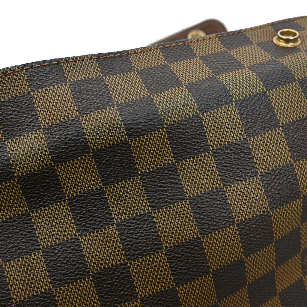 Louis Vuitton Naviglio Handbag Damier Brown Canvas Shoulder Bag Bag (Pre-Owned)