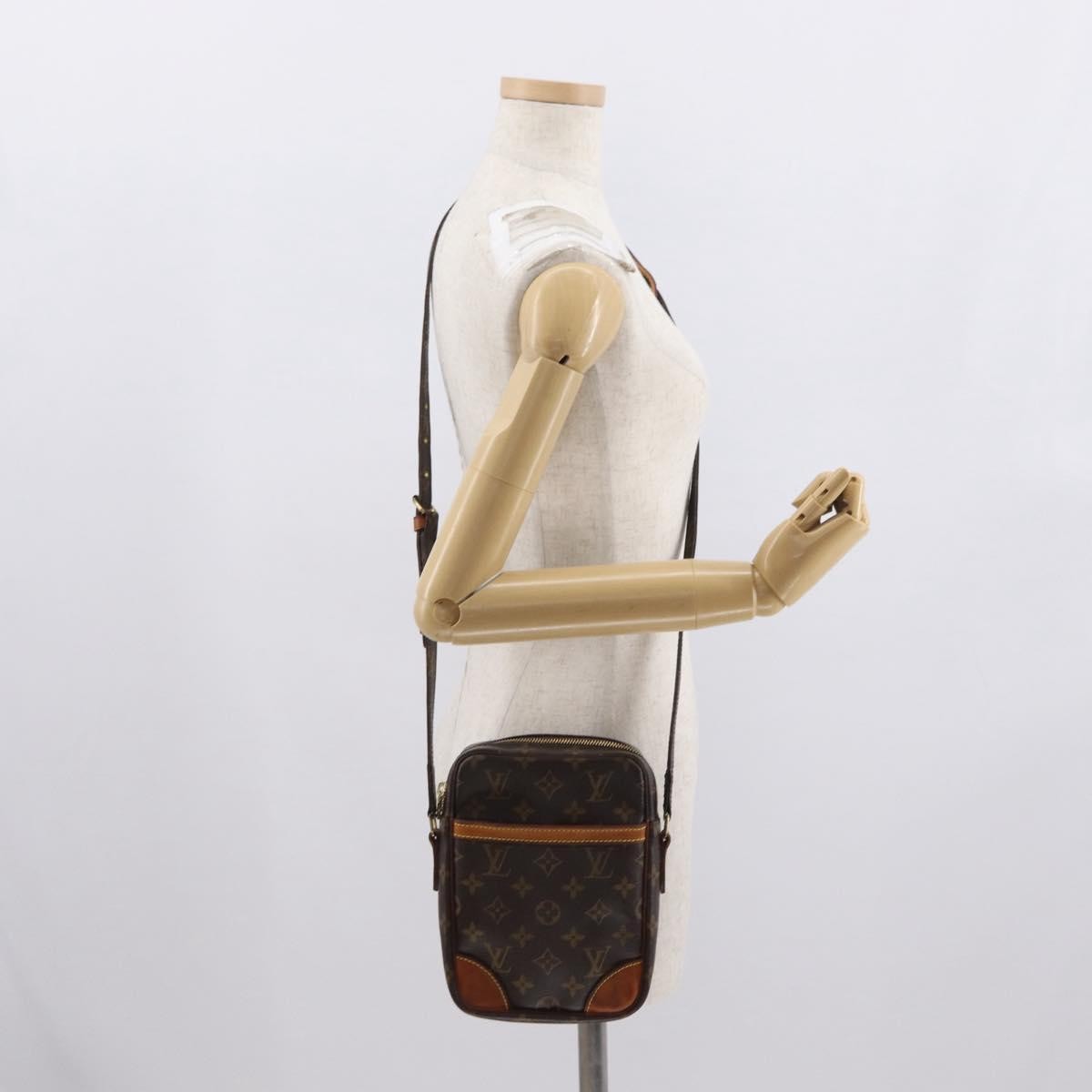 Louis Vuitton Danube Handbag Monogram Canvas Brown Canvas Shoulder Bag Bag (Pre-Owned)