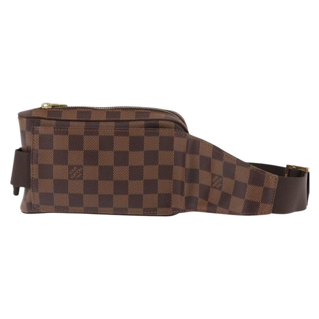 Louis Vuitton Geronimos Waist Bag Damier Brown Canvas Shoulder Bag Bag (Pre-Owned)