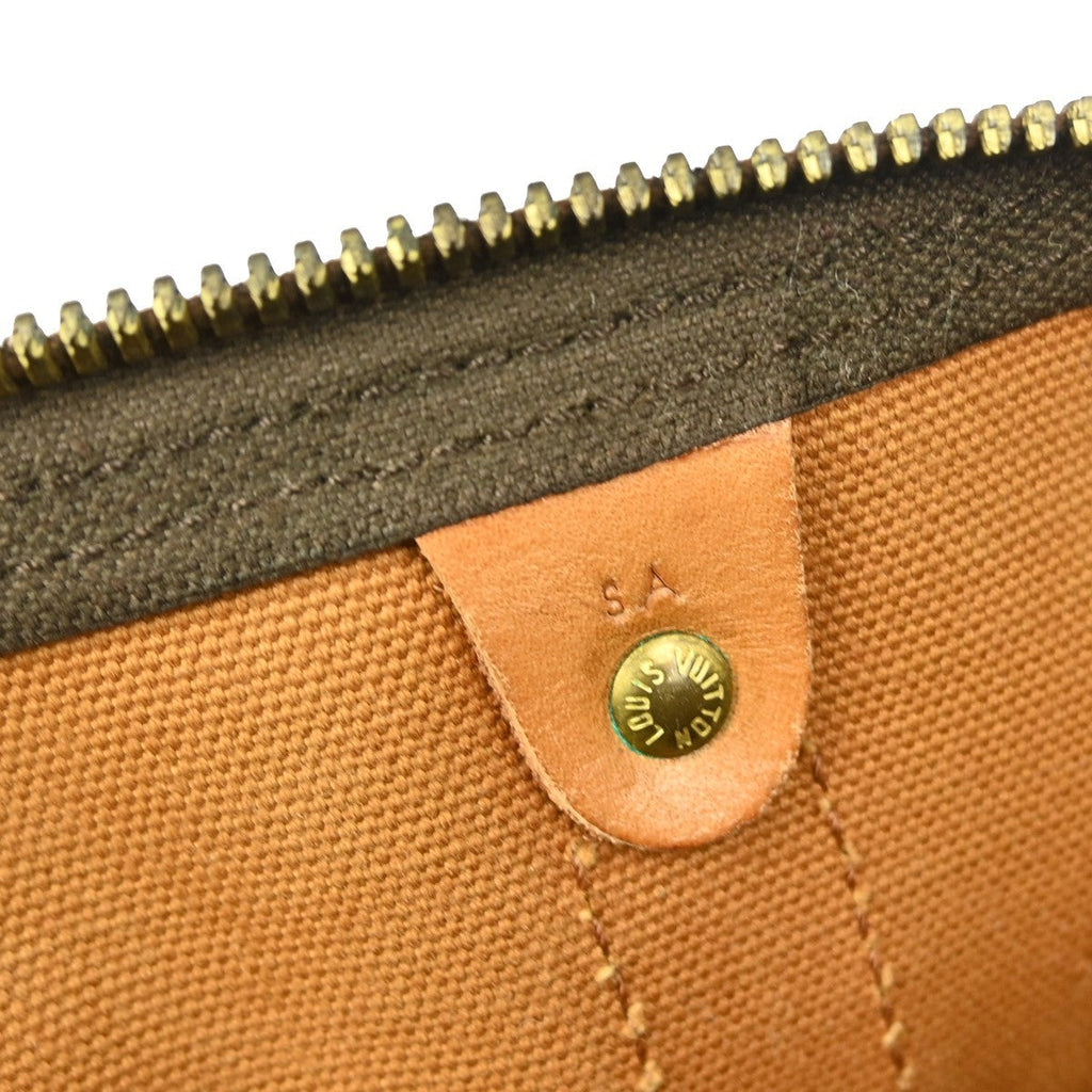 Louis Vuitton Keepall Bag Monogram Canvas Brown Canvas Travel Bag Bag (Pre-Owned)