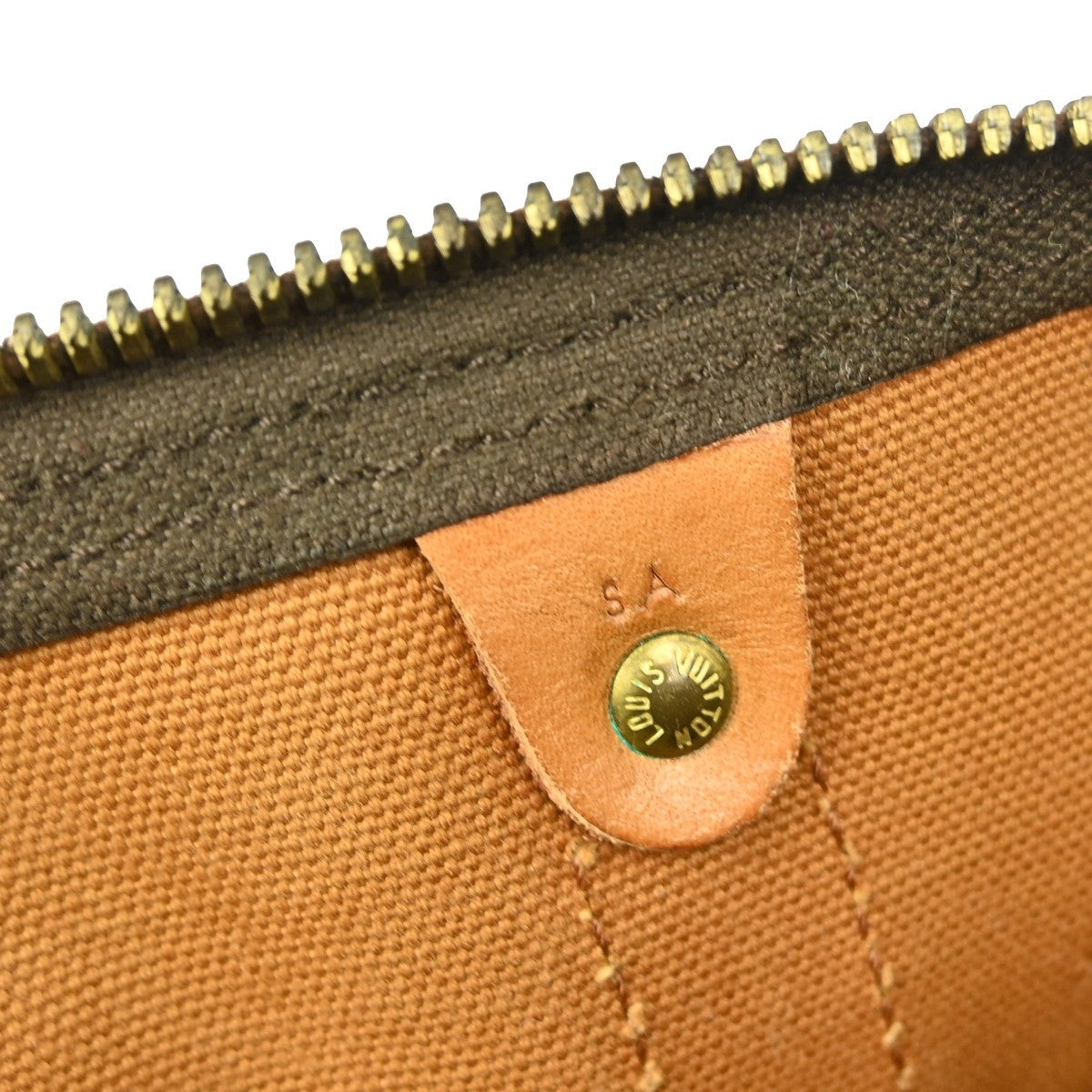 Louis Vuitton Keepall Bag Monogram Canvas Brown Canvas Travel Bag Bag (Pre-Owned)