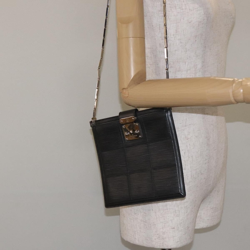 Louis Vuitton Mojito Handbag Stretch Epi Leather Black Leather Shoulder Bag Bag (Pre-Owned)