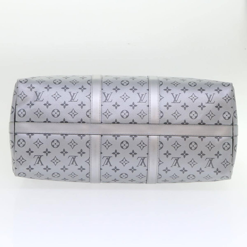 Louis Vuitton Keepall Bandouliere Bag Monogram Eclipse Split Canvas Black Canvas Bag (Pre-Owned)