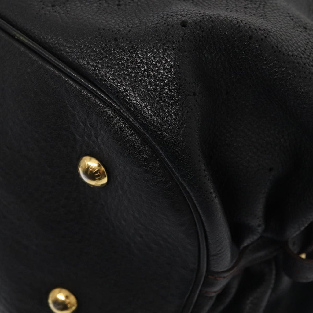 Louis Vuitton Xl Hobo Mahina Leather Black Leather Handbag (Pre-Owned)