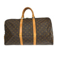 Louis Vuitton Keepall Bag Monogram Canvas Brown Canvas Travel Bag Bag (Pre-Owned)