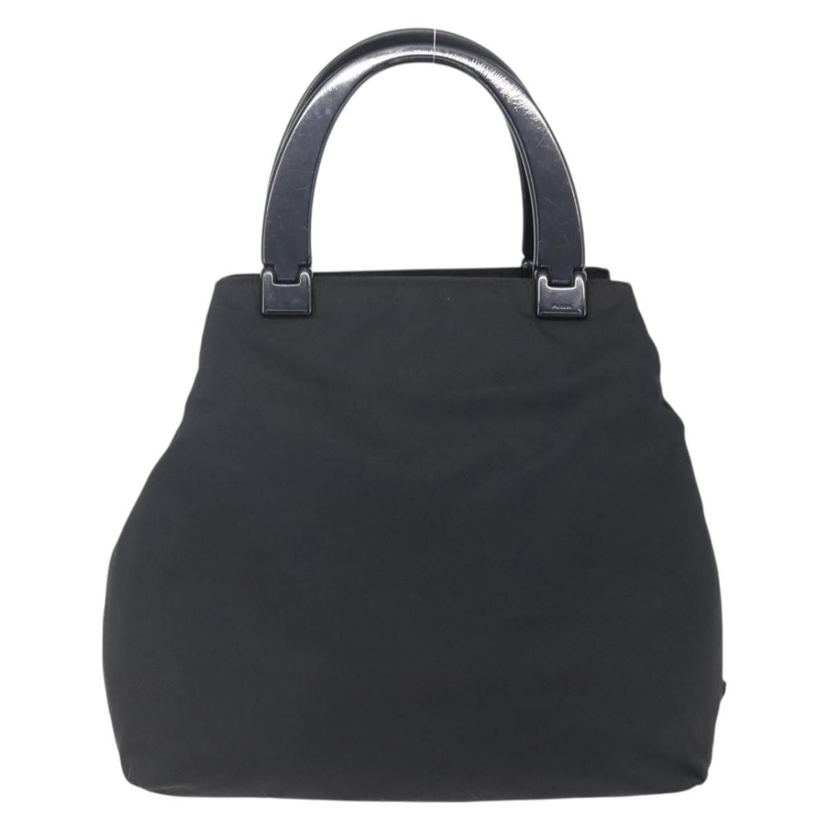 Prada Vintage Handbag Tessuto Black Nylon Handbag (Pre-Owned)