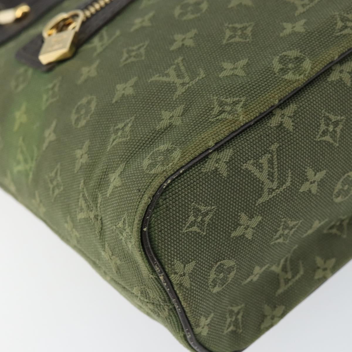 Louis Vuitton Lucille Handbag Mini Lin Khaki Canvas Handbag (Pre-Owned)