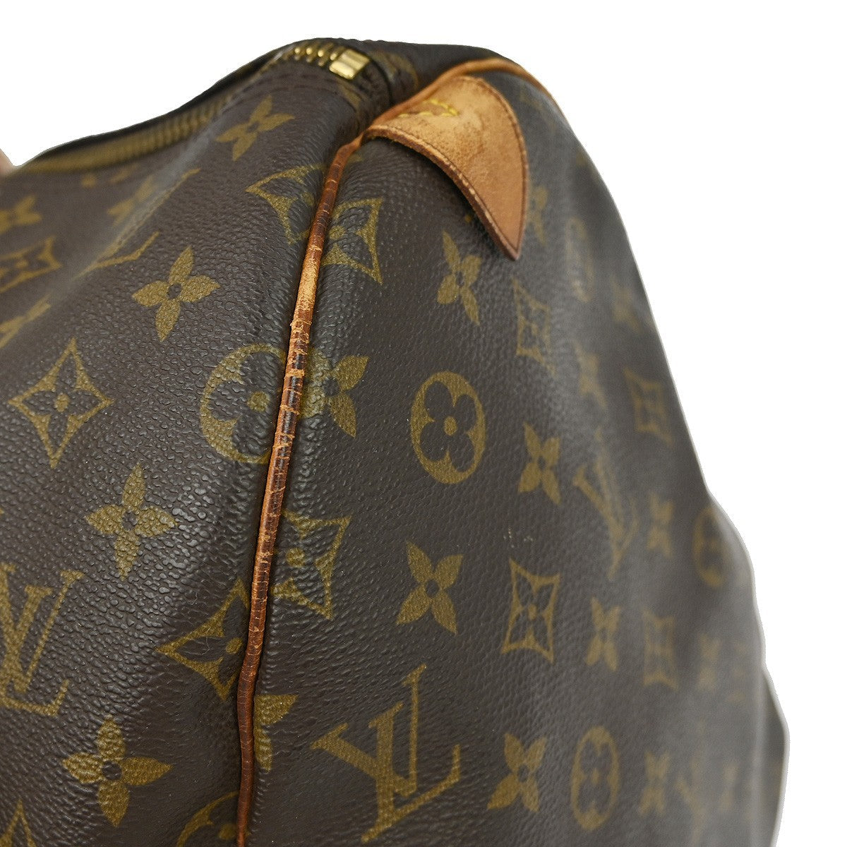Louis Vuitton Keepall Bag Monogram Canvas Brown Canvas Travel Bag Bag (Pre-Owned)