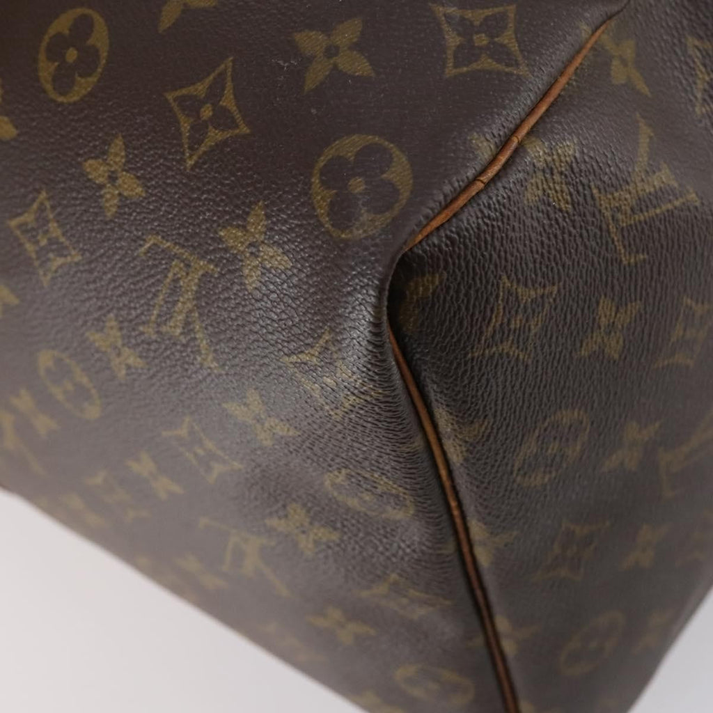 Louis Vuitton Keepall Bag Monogram Canvas Brown Canvas Travel Bag Bag (Pre-Owned)